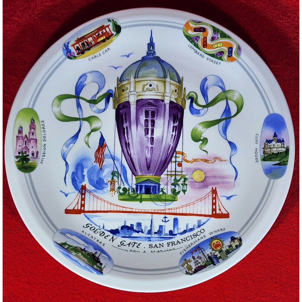 Villeroy & Boch “Balloon Golden Gate San Francisco” Porcelain Collectors Plate